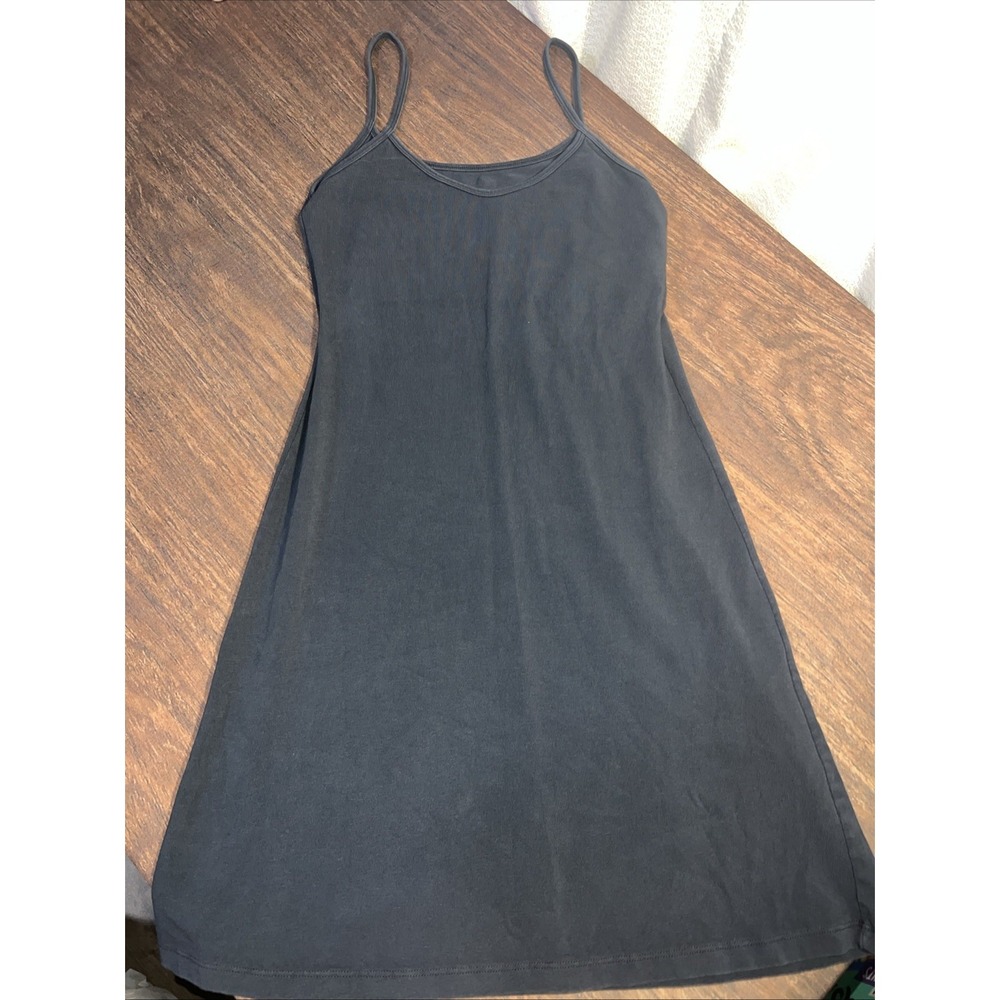 Brandy Melville Navy Blue Tank Top Dress One Size Cotton Stretch Mirabelle